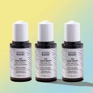 HG LOCK DROPS SCALP SERUM 3-PACK - 90 Day Supply for Less Shedding, Fuller, Thicker Hair - TikTok Exclusive Haircare Set with Epidermal Growth Factors & Rosemary