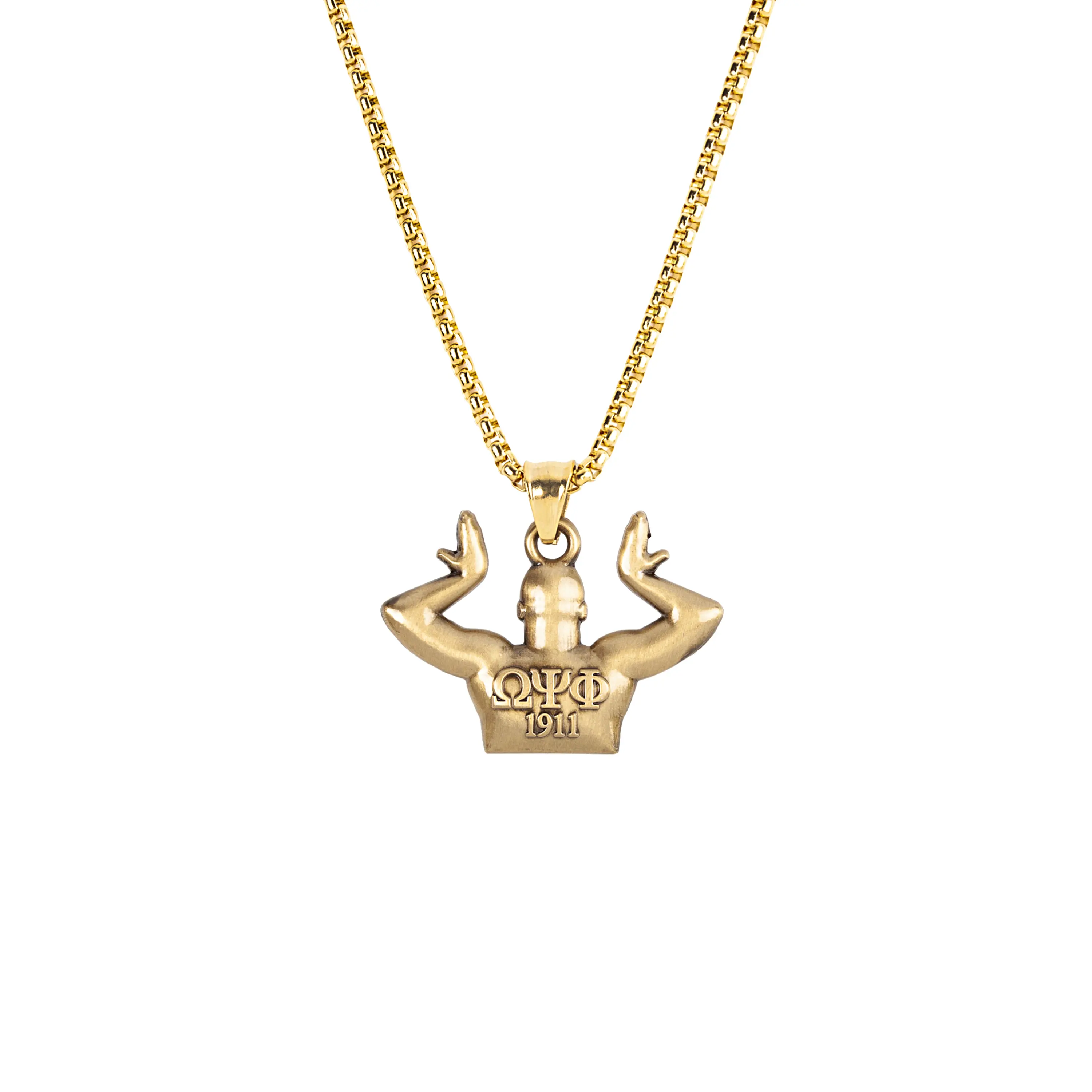 BBGreek Omega Psi Phi - Omega Pendant Necklace - Official Vendor