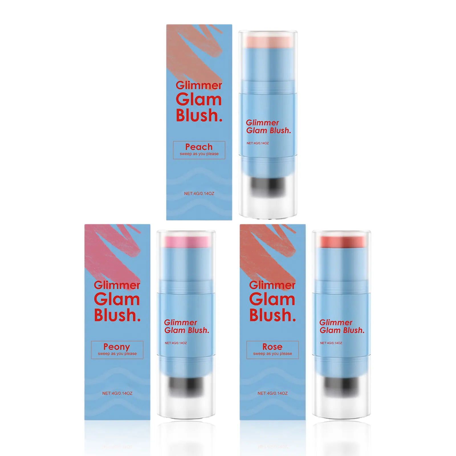 Dual-Ended Blush Stick, Colorful Long-Lasting Multi-Purpose Balm, Moisturizing Cheek & Lip Tint, Advanced Radiant Skin Barrier Fusion