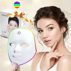 LED Light Facial Mask, 7 Color Light Facial Mask, Facial Beauty Instrument, Professional Facial Skin Care Tool for Women, Trending Beauty Products, Led Face Mask