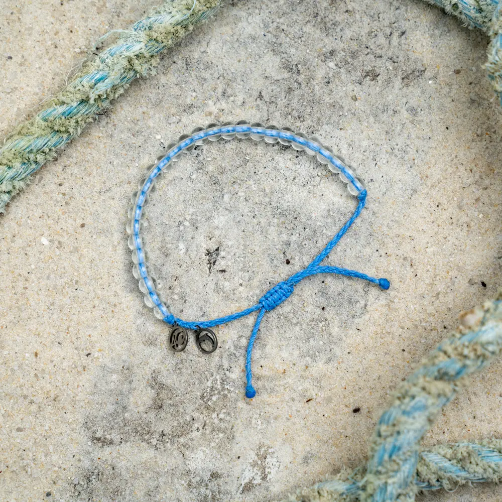 4Ocean Unisex Dolphin Beaded Bracelet - Periwinkle - August 2024 Limited Edition