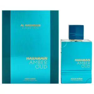 AL HARAMAIN Amber Oud - Aqua Dubai Men's Luxury Fruity Extrait De Parfum Spray, 3.33 oz