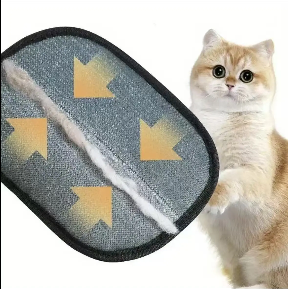 Handheld Pet Grooming Glove, Reusable Dog & Cat Hair Removal Tool, Portable Pet Care Accessory, Easy-To-Use Pet Grooming Essentials, Deshedding Tool