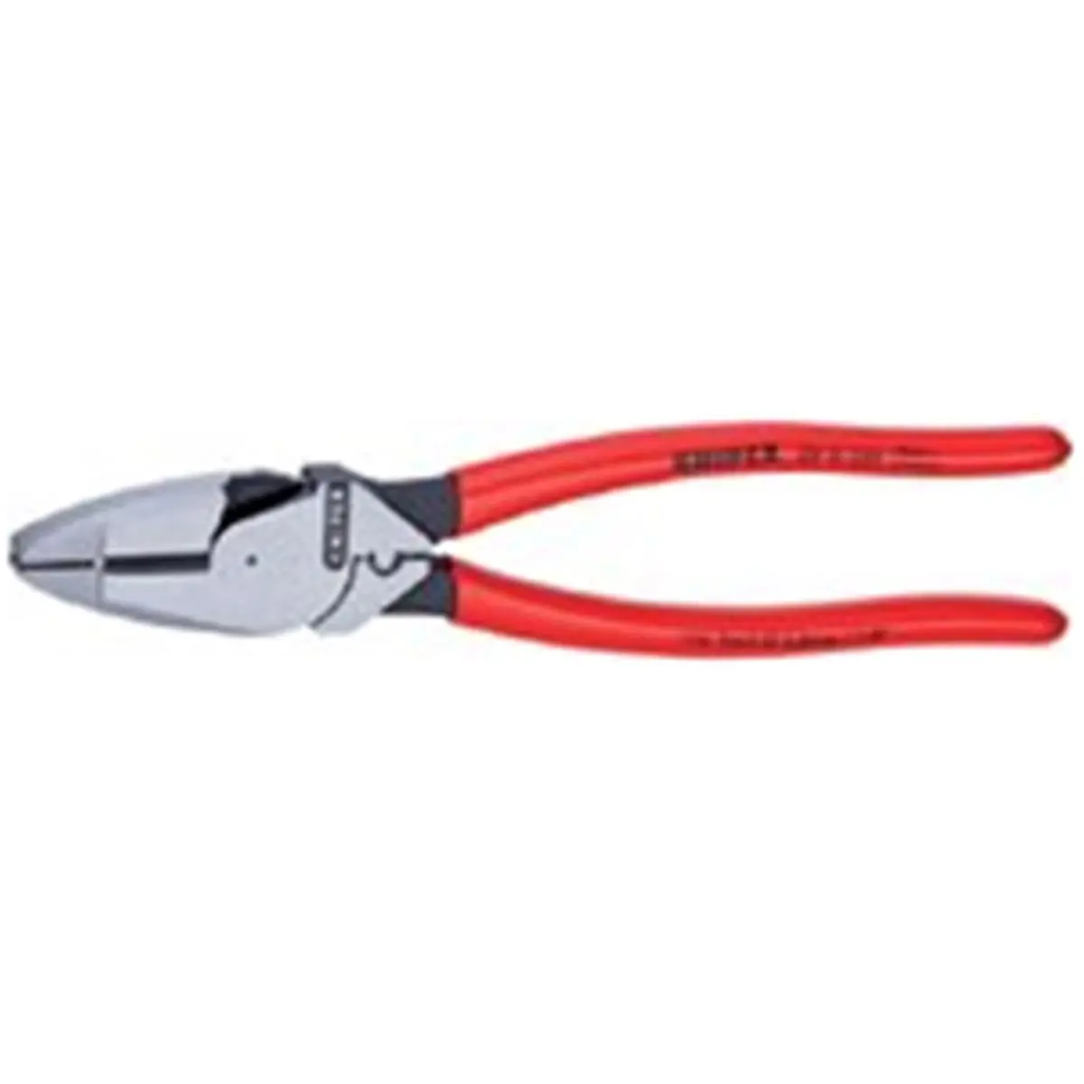 Knipex Heavy-Duty Industrial Safety Wire Pliers (Hardware Tool), 9.5 in Oil-Hardened and Tempered High-Grade Tool Steel, Plastic-Coated Handle, Eccentric Point, 2 - 1/8 In. ACSR Wire Cutting for Fishing & Outdoor Recreation, 3/16 In., Hand Tool