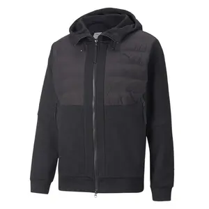 PUMA Mens Tech Dc Primaloft Hybrid Jacket Athletic Outerwear Casual - Black, Grey