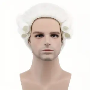 Men'S Long Wavy White, Golden, And Gray Wigs for Halloween Judge And Lawyer Cosplay in Washington