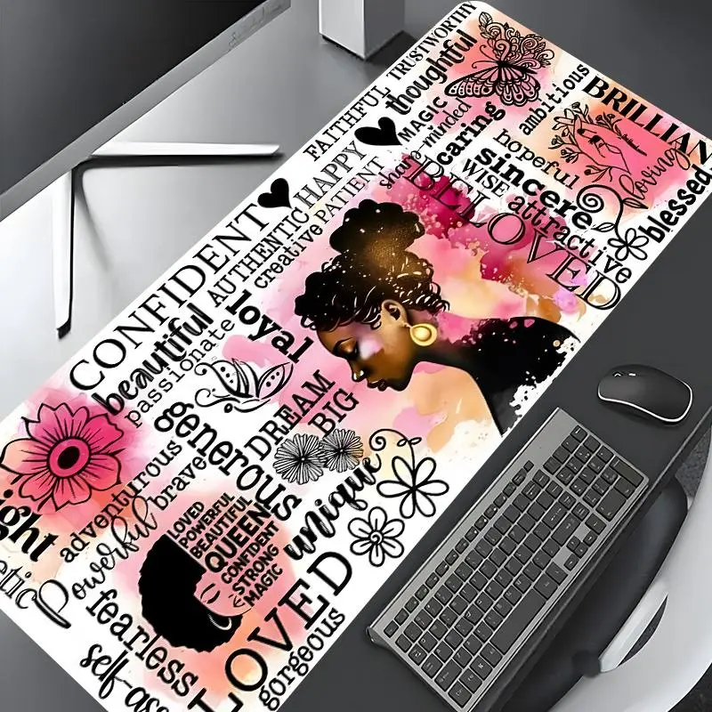 Colorful Inspirational Quotes Game Mouse Pad, Non slip mousepad, Desk Accessory, Rubber Non-slip Lock Edge Work Pad, multi-size suitable for laptop, desktop, games, work, Computer Mouse Pad, Desktop Accessories