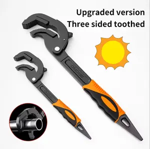 Multi-functional Open-end Wrench slip-resistant handle manual tool Adjustable high-type Durable metal material, a portable and reliable tool choice! Suitable for home and industrial use - pipe installation
