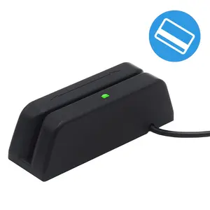 Deftun MSR123 Magnetic Stripe Swiper Reader Magstripe Credit Card Reader 3 Track Online POS System Cashier Registry Cash Register,usb c card reader