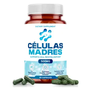 Stem Cell Supplements 500mg (60 Cap) Natural Anti-Aging & Longevity Support with Spirulina & Chlorella, Boost Cellular Renewal, Restore Youthful Energy, Reduce Joint Soreness – Celulas Madre