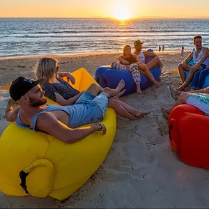 Portable Inflatable Sofa and Chair Set, Inflatable Couch, Single Person Outdoor Bed Lounger, Fast Inflation/deflation, Lightweight Compact, Camping Beach Backyard