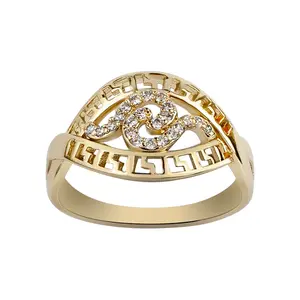 Greek Wave Ring - 14K Gold-Plated