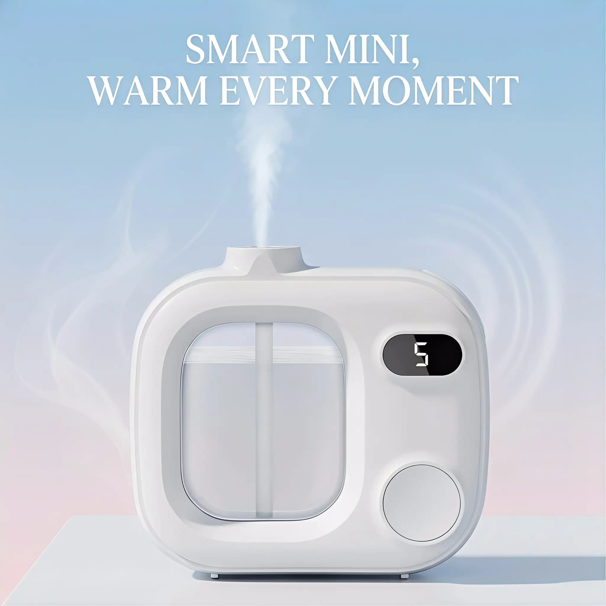 Mini humidifier, anhydrous essential oil diffuser Ultrasonic essential oil diffuser is applicable to large family rooms, bathrooms, hotels, offices, cars - cordless, equipped with 5 spray grade anhydrous diffusers