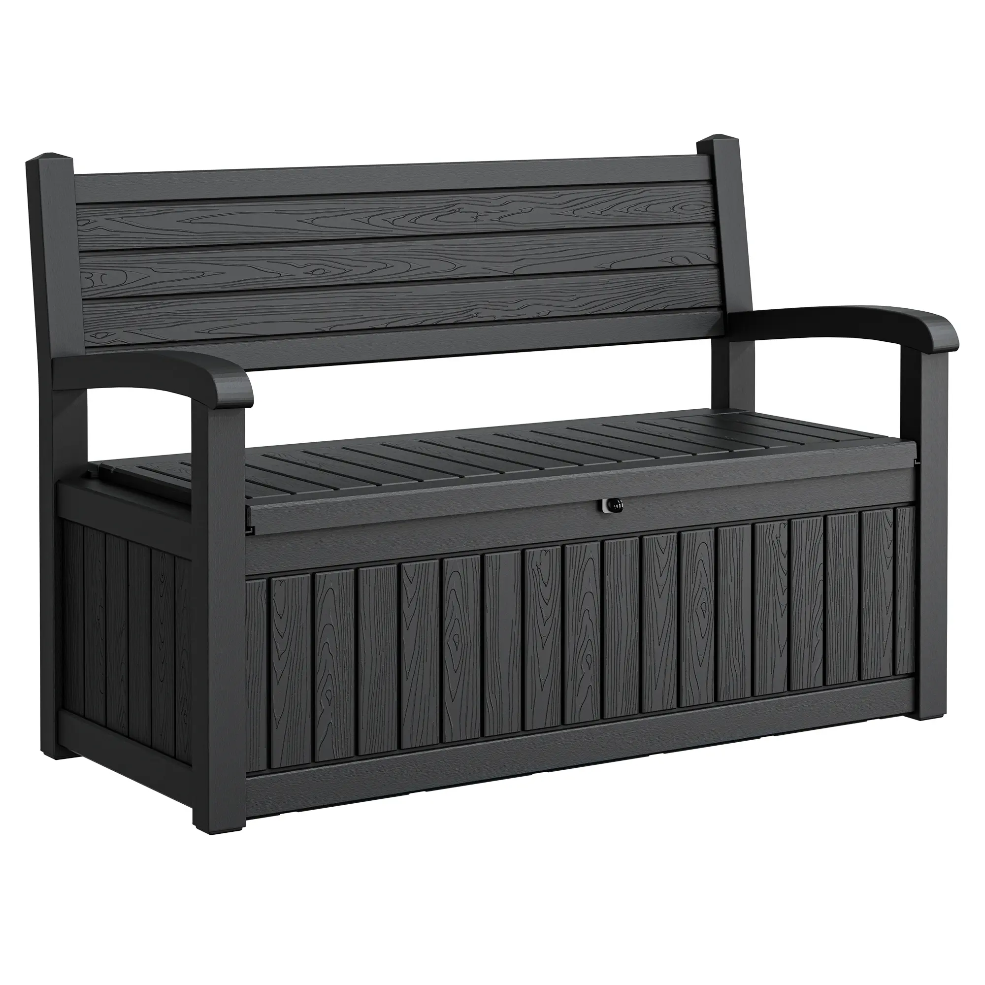 80 Gal Deck Bench with Storage- Home Outdoor Furniture for Patio, Front Porch Seating & Decor, Ideal for Storing Garden Tools, Pool Floats