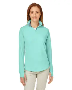 Nautica Ladies' Saltwater Quarter-Zip Pullover Sweater Fabric Womenswear