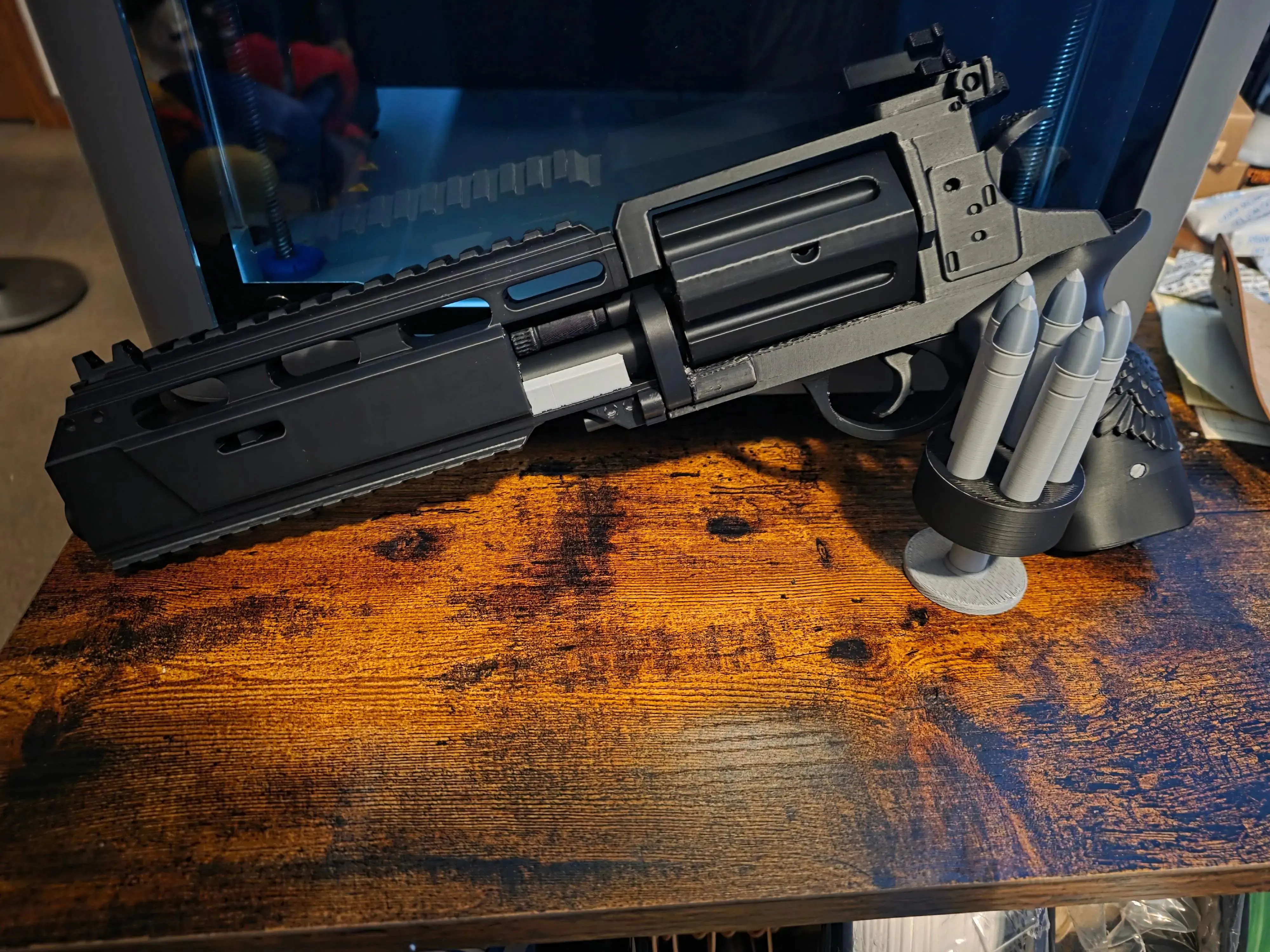 Men's Resident Evil Requiem Revolver 3D Print Cosplay Prop, Costumes Accessory for Conventions, Fans