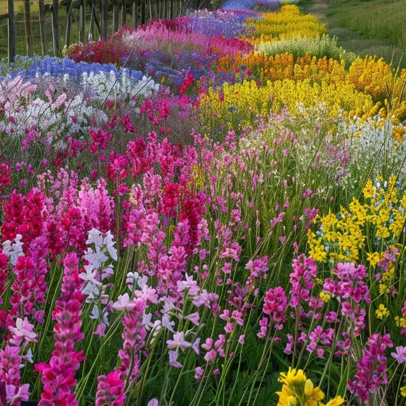1000Pcs Perennial Flower Mix Seeds | Wildflowers for Cottage & Rustic Gardens - All Seasons, Diverse Assortment, Easy Gardening, Attract Pollinators