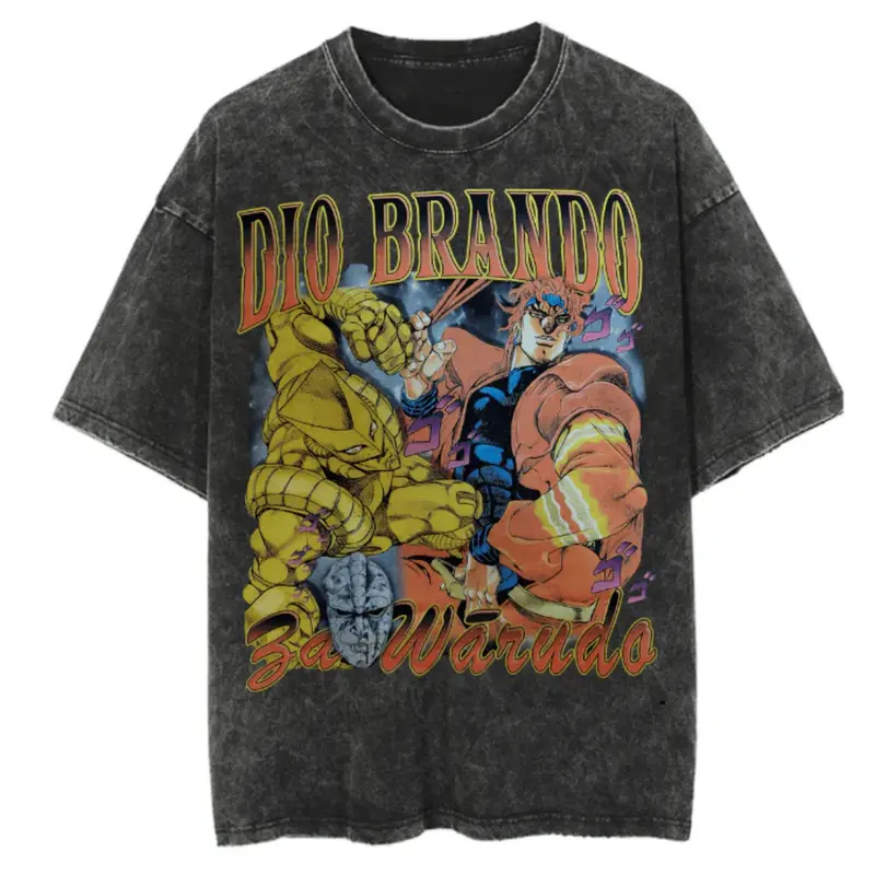 Vintage Gyro Zeppeli Steel Ball Run Graphic Tee, JoJo's Bizarre