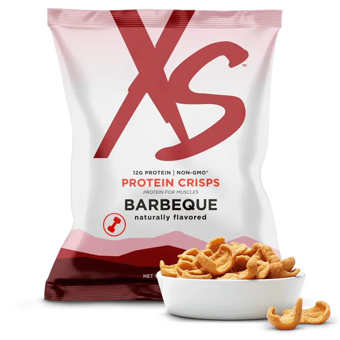 XS Protein Crisps – Barbeque | 12g Pea Protein | Barbeque Flavor | 12 Bags