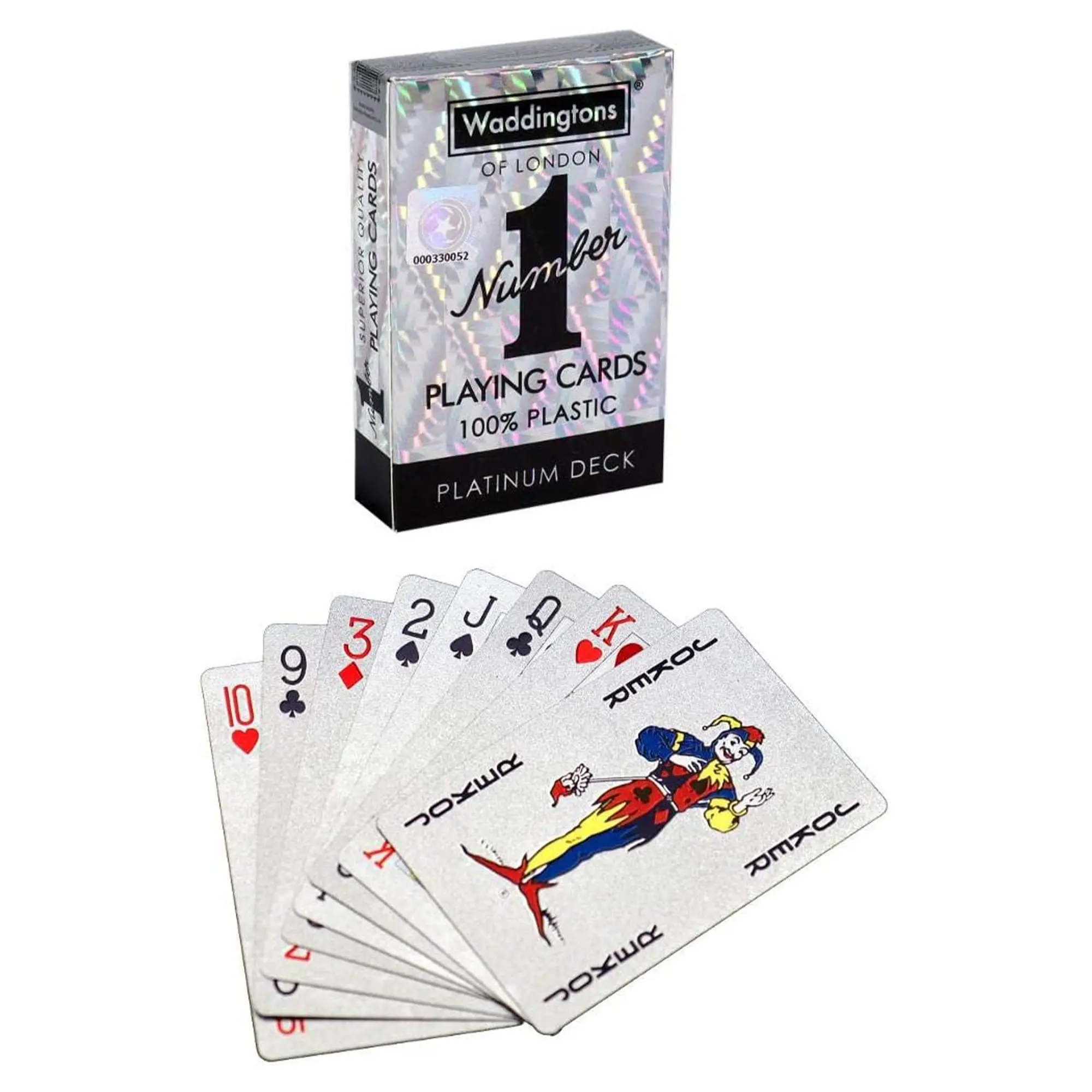 Waddingtons Number 1 Platinum Playing Card Deck, Premium Card Game Accessory for Toys & Hobbies, Board Games