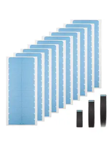 Hair Extension Tape Double Sided Hair Tape, Adhesive Replacement Tape for Glueless Hair Extensions Wigs Hairpieces, Tape in Tape Extension Replacement Wig Tape Waterproof Breathable Skin-Friendly Strong Hold (144PCS/240PCS)