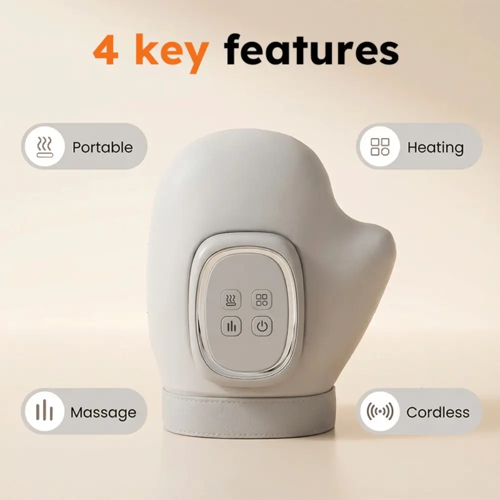 Hand Massager – equipped with smart finger and wrist massage, intelligent temperature-sensing heating, for relieving hand pain, arthritis, rheumatism, and hand pressure; suitable for both left and right hands; an ideal gift for seniors.