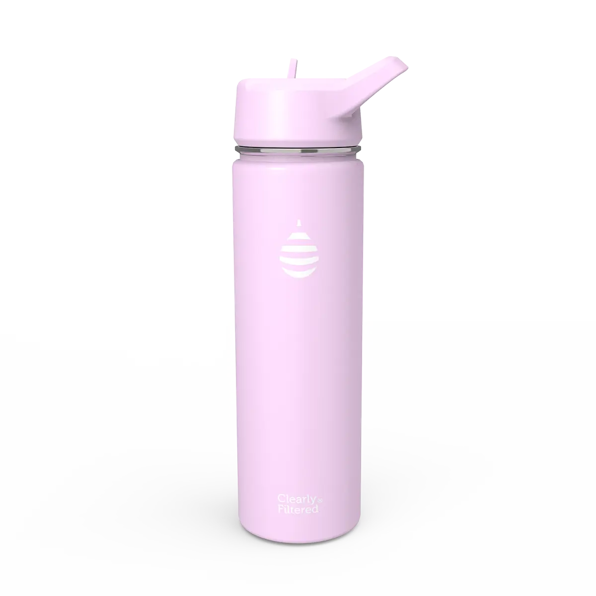20oz Stainless Steel Filtered Water Bottle - Reusable Insulated Travel Drinkware with Hidden Filter for up to 99.99% Contaminant Removal