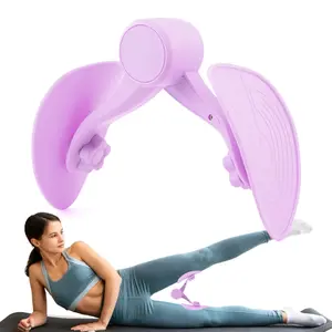 Hip Trainer Floor Muscle Strengthening Device Leg Clip Artifact for Women Adjustable Thigh Exerciser Yoga Postpartum Pelvic Floor Exercise Strengthener