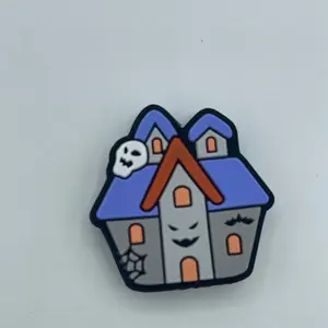 Haunted House Halloween spooky silicone focal bead