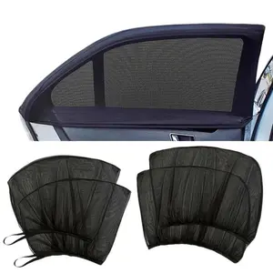 Car Window Sunshade Set (4 Pieces), UV Protection Privacy Screen, Breathable Mesh Material, Fits Most Vehicles: Suv, Truck, Cargo Van, UV Protective Sunshade, Sunshade Cover