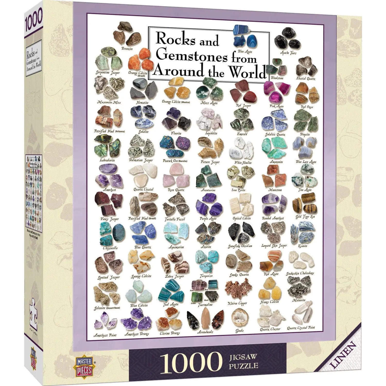 Rocks & Gemstones from Around the World 1000 Piece Puzzle