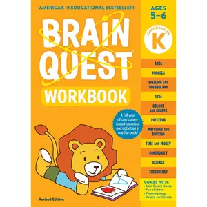 Brain Quest Workbook: Kindergarten Revised Edition by Workman Publishing, Lisa Trumbauer [Paperback Book]