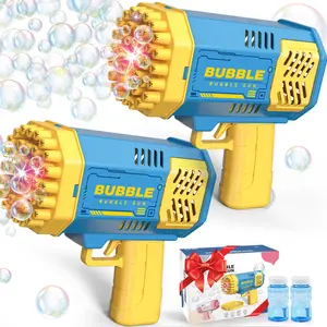 Bubble Machine, 2 Pack Bubble Gun Toy, Summer Kid Toy for Boys Girls, Bubble Blaster for Birthday, Wedding, Outdoor Bubble Machine, 2 Pack Bubble Gun Toy, Summer Kid Toy for Boys Girls, Bubble Blaster for Birthday, Wedding, Outdoor