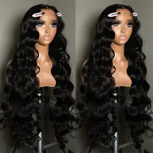 Bling Hair 36 34 Inch 13X4 13X6 Body Wave Lace Front Wig Human Hair 360 Full Frontal Wigs for Women Brazilian Real Human Hair PrePlucked Natural Black Remy Hair 180% Density #TikTokShopHolidayHaul