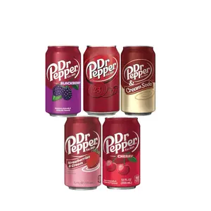 Dr Pepper Variety Pack - Original, Blackberry, Cream Soda, Strawberries & Cream, Cherry - 12 Fl Oz Cans - Refreshing Soda Drink