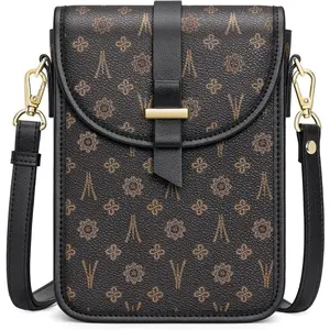 Peacocktion Trendy Small Crossbody Bags for Women, Leather Cell Phone Purse Travel Cross Body Purses with Card Slot