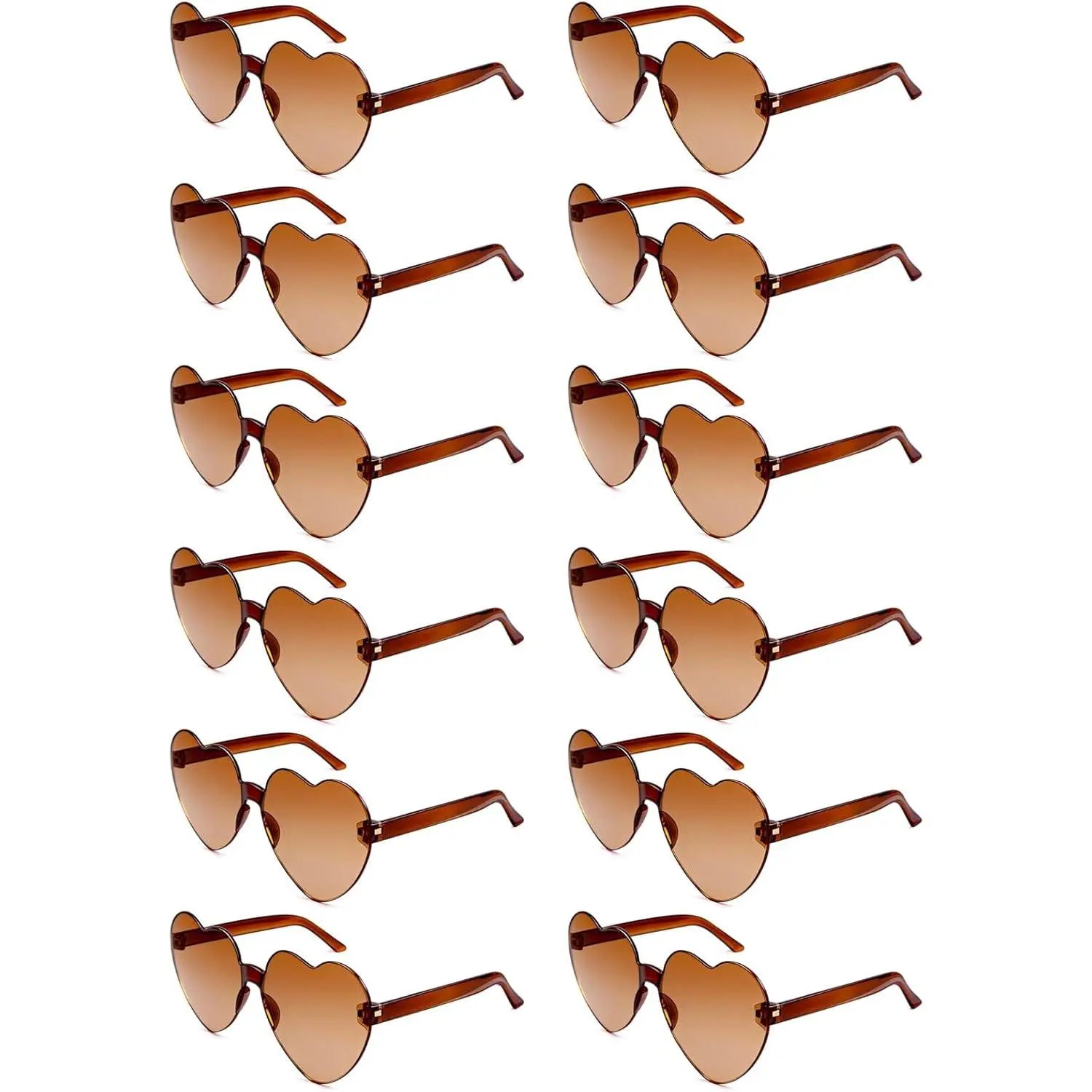 Heart Sunglasses, 12-20 Pairs Fun Trendy Party Favors for Women, Mother's Day Wedding Bachelorette Party Supplies & Men's Accessories, Mother's Day Party Favors