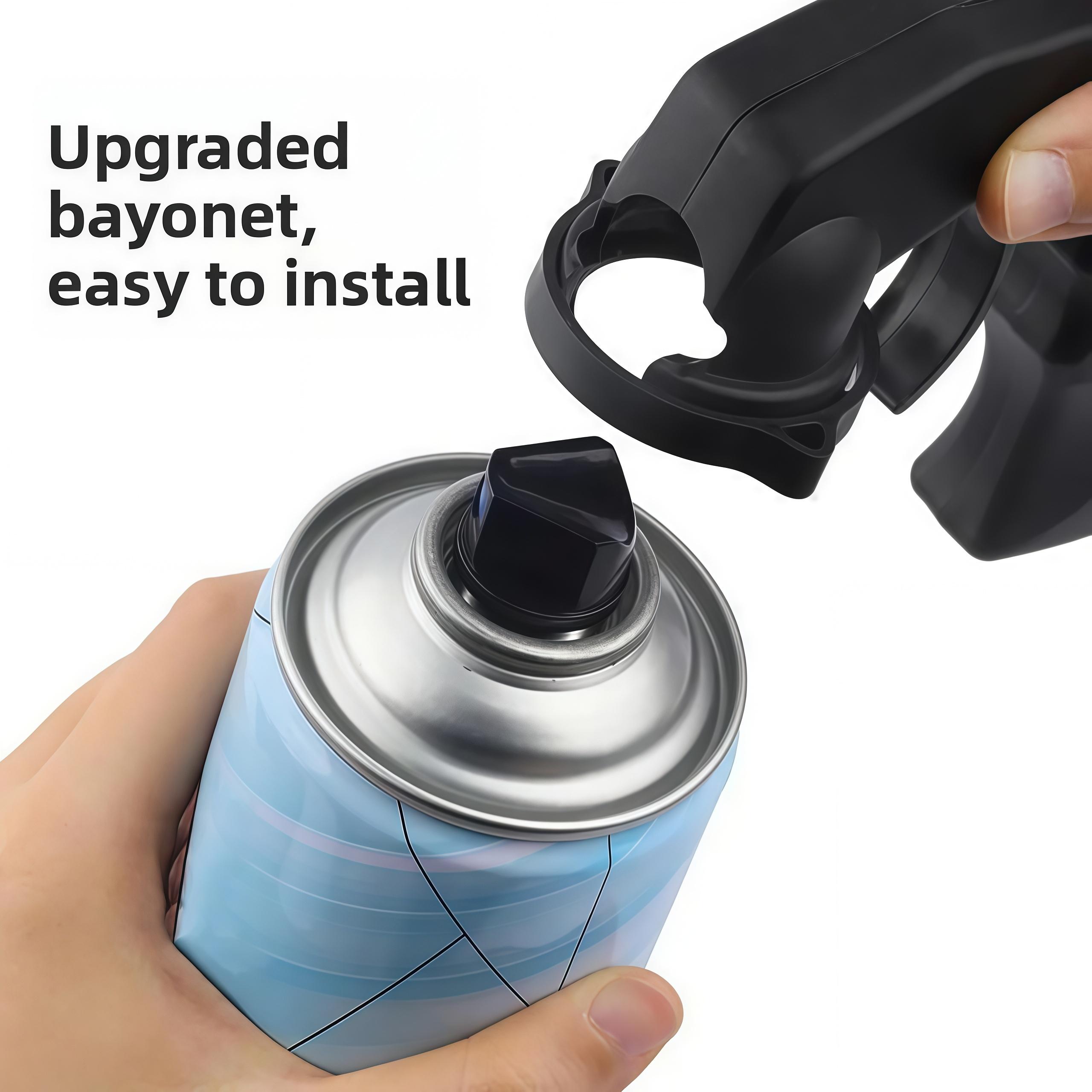 Universal spray gun handle, press type spray paint assistant tool, aerosol spray gun handle, self spray paint conversion gun, paint spray assist handle, red and black plastic spray gun, portable spray paint handle, detachable aerosol tank gun holder,