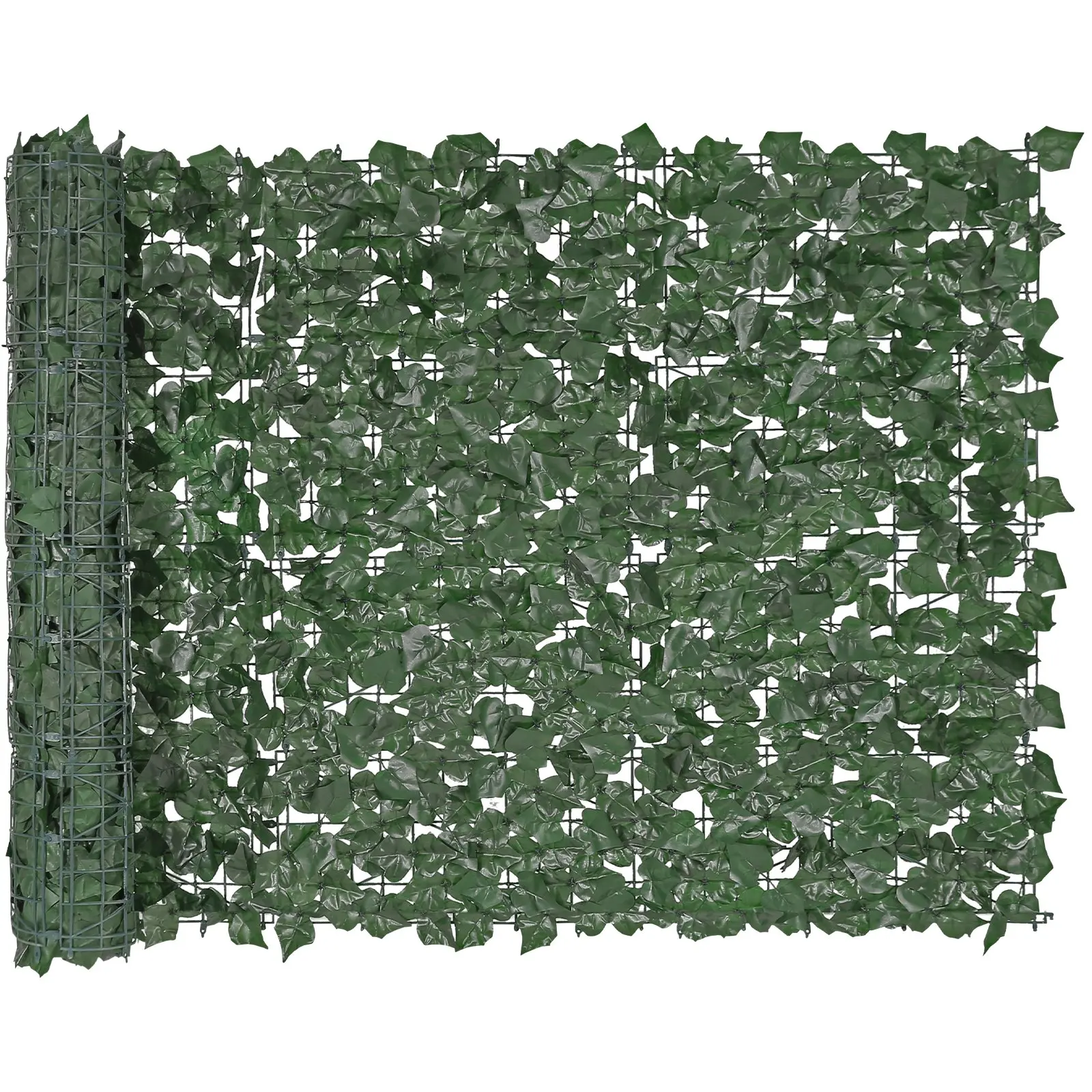 39x98 in Artificial Ivy Privacy Fence - Strengthened Joint Green Wall Screen, Faux Hedge Vine Leaf Decoration for Outdoor Garden, Balcony