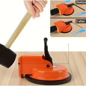 Heavy-duty suction cup for cracked floors, magic tool for wooden floors, tensioner, floor repair seam tightener for installation, professional home toolbox floor tool set