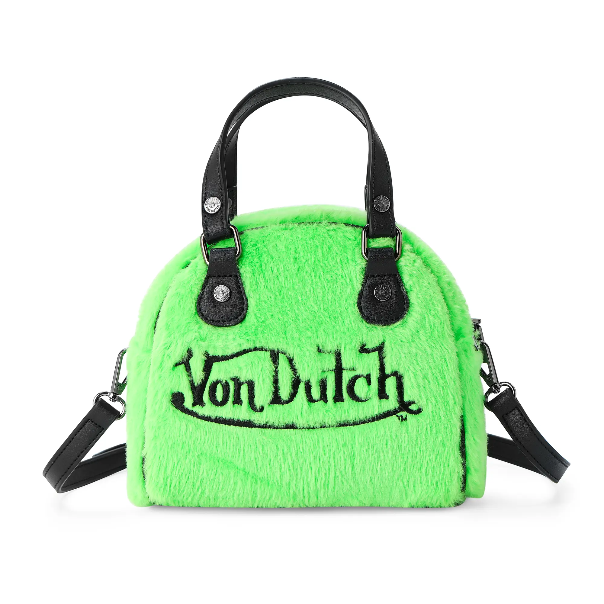 Lime Green Furry Bowling Bag