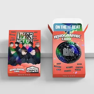 124pcs  NCT127 Album Laser Flashcards K-pop Ins Fan-Made Collectibles Limited Edition