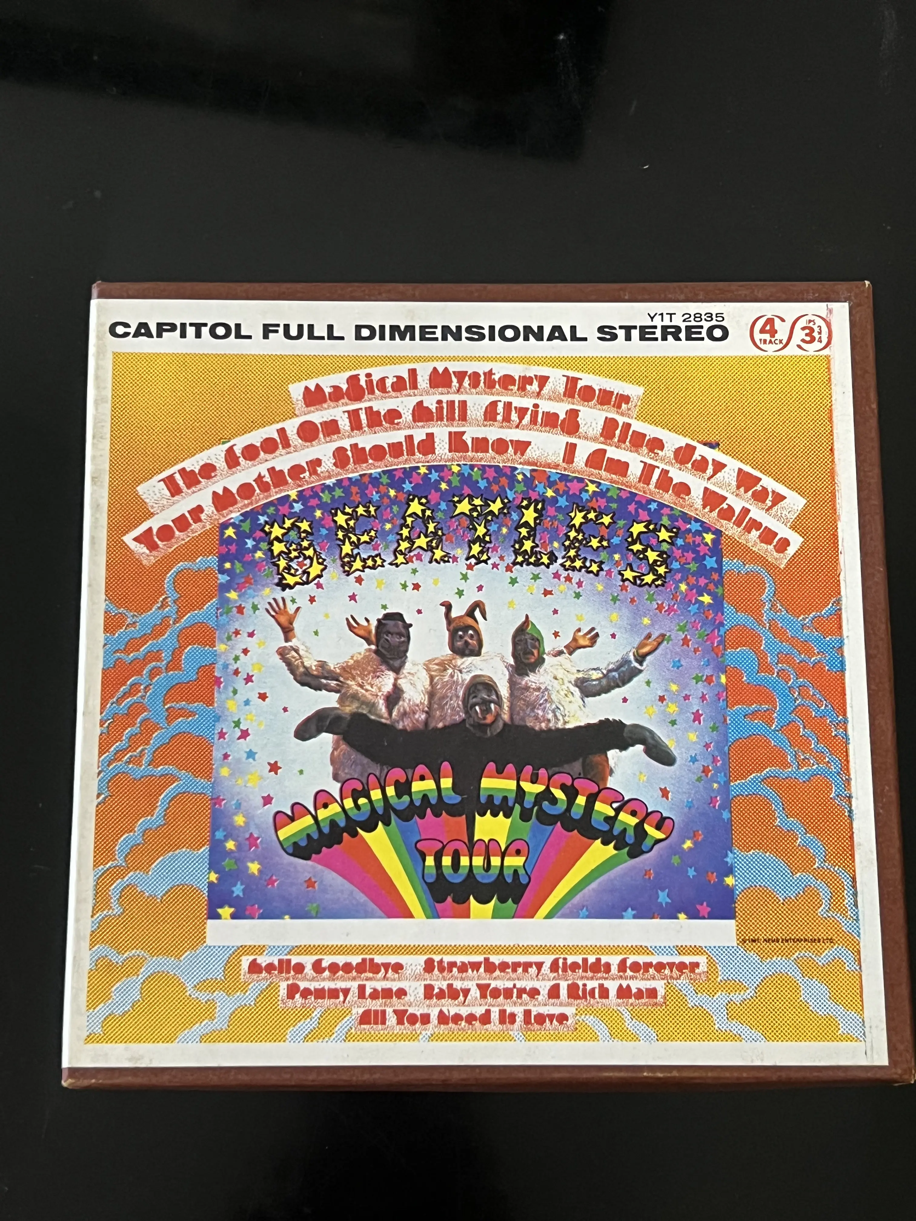 The Beatles Magical Mystery Tour Capitol Records Y1T-2835 4-track Stereo 7-inch Reel Vintage Audio Collectible