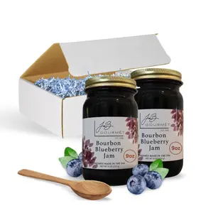 Joe B Gourmet Bourbon Blueberry Jam, 2 pack, Mouthwatering Blueberry Bourbon Jam, Artisanally Crafted, Ideal for Charcuterie Jams and Spreads, Small Batch Flavor Sweet