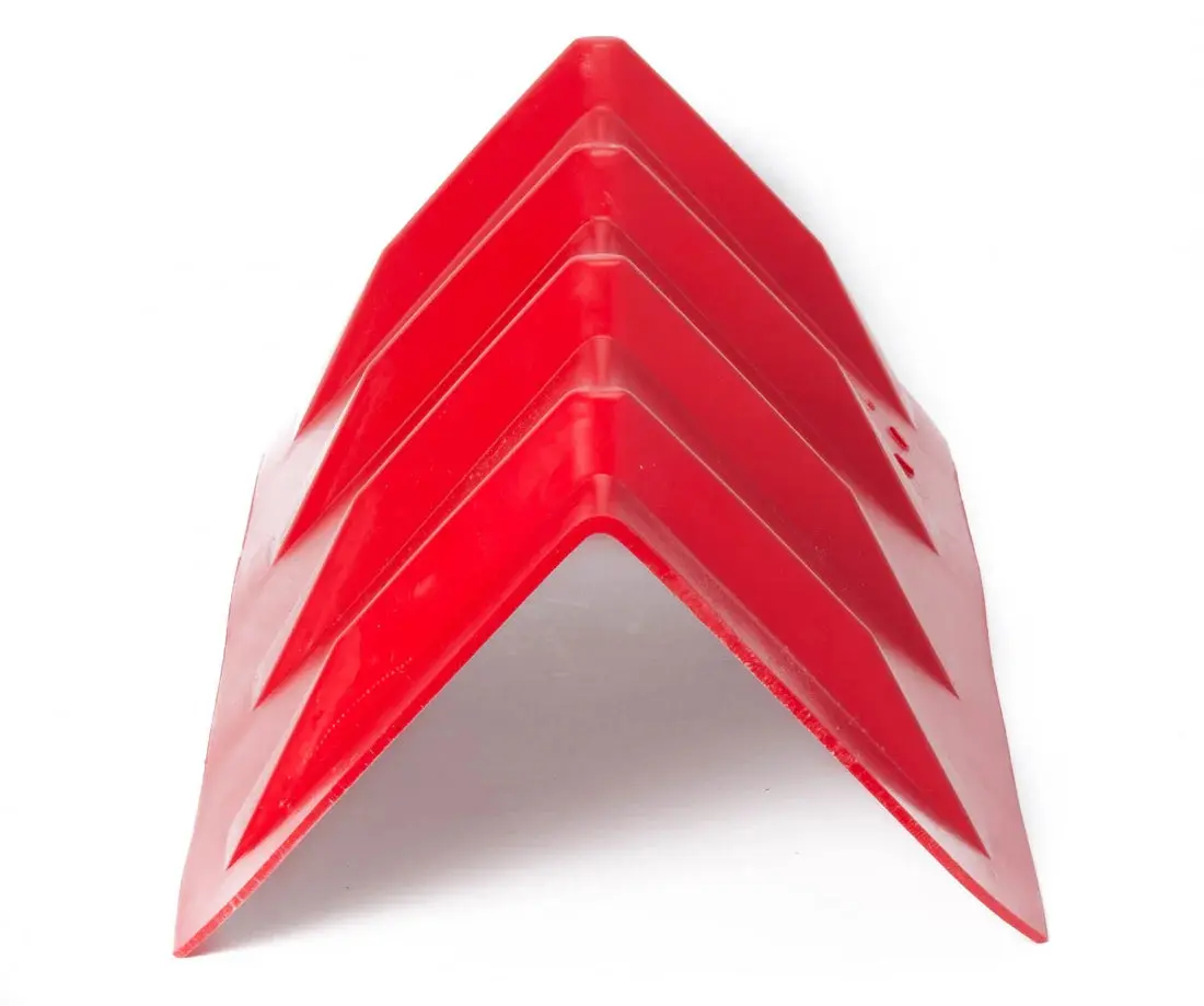 24 in V-Shaped Guard Edge Protector, High Density PE Material, Heavy-Duty Mechanical Hardware for Cargo Protection