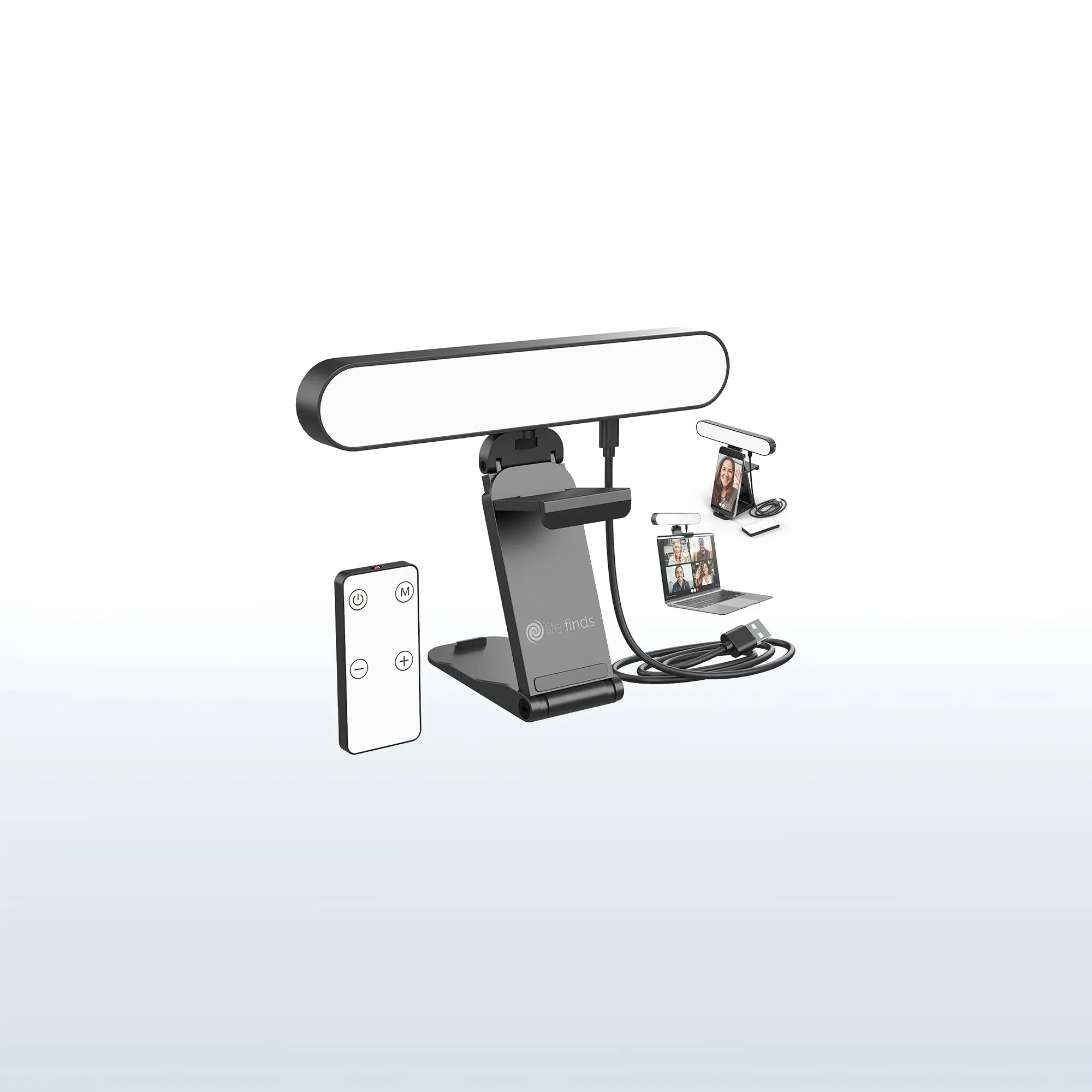 Life Finds by VIVO Lighting Webcam - Live Streaming Equipment, Computer Accessory for Office & Home Use, PC Camera, Usb