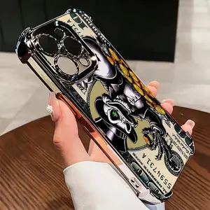 Fashion Creative Dollar Design Phone Case for iPhone 16 15 14 13 12 11 Pro Max X XR Xsmax 8 7 Plus, Anti-Drop Transparent Soft Back Cover, Accessories