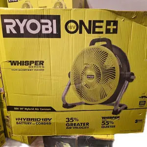 Ryobi 18v One Plus Whisperer Series Hybrid 14 inch Air Cannon with Adapter for Versatile Applications and Enhanced Functionality