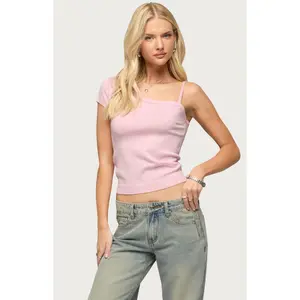 Edikted Women's Lorelai Asymmetric Knit Top