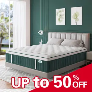 12"14" Twin Full Queen King Size Mattress in a Box Hybrid Spring Gel Memory Foam,  Euro Top Medium Firm Ergonomic Mattresses for Motion Isolation, Edge Support, 100 Night Trial